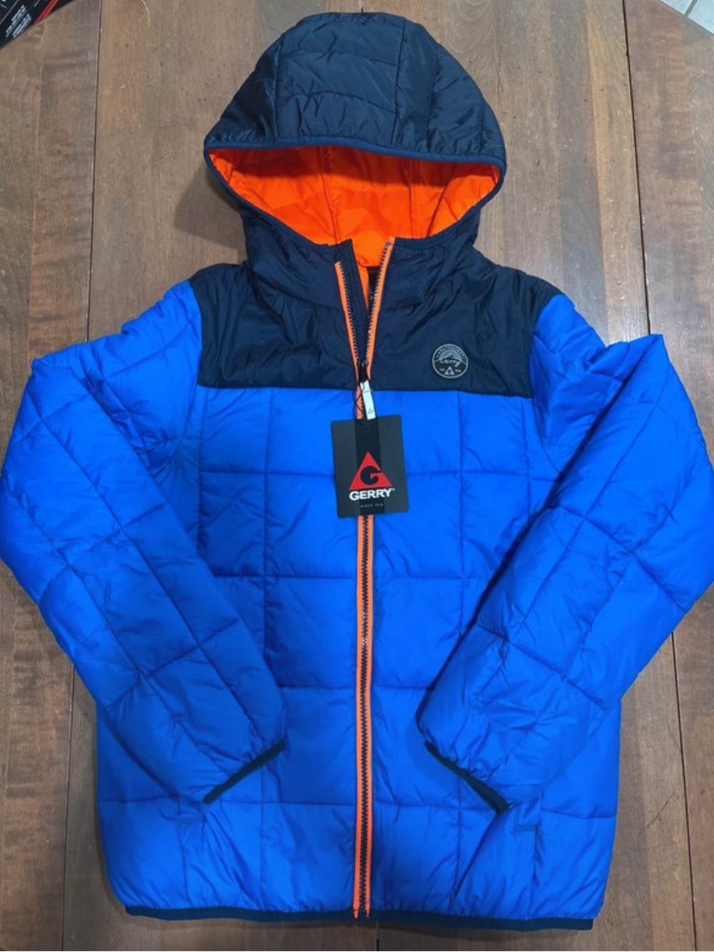 Gerry Boys' Torque Puffer Jacket Lightweight Warm Wind Water Resistant Full Zip